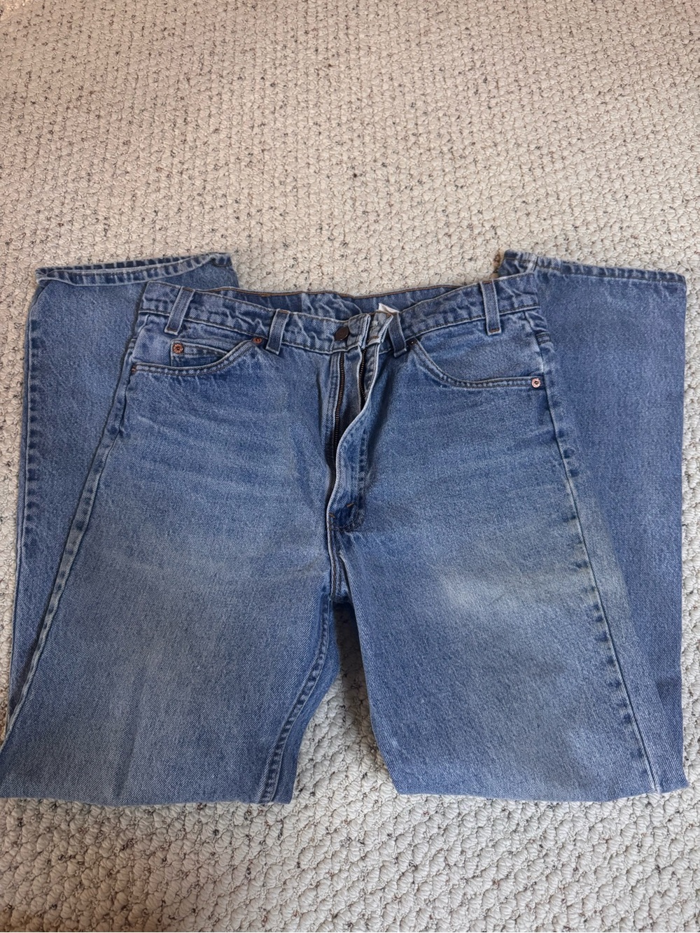 Vintage 90’s Orange Tag 517 Levi's Light Blue Jeans - Picture 3 of 7
